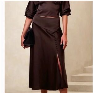 Banana Republic Brown Slip Skirt